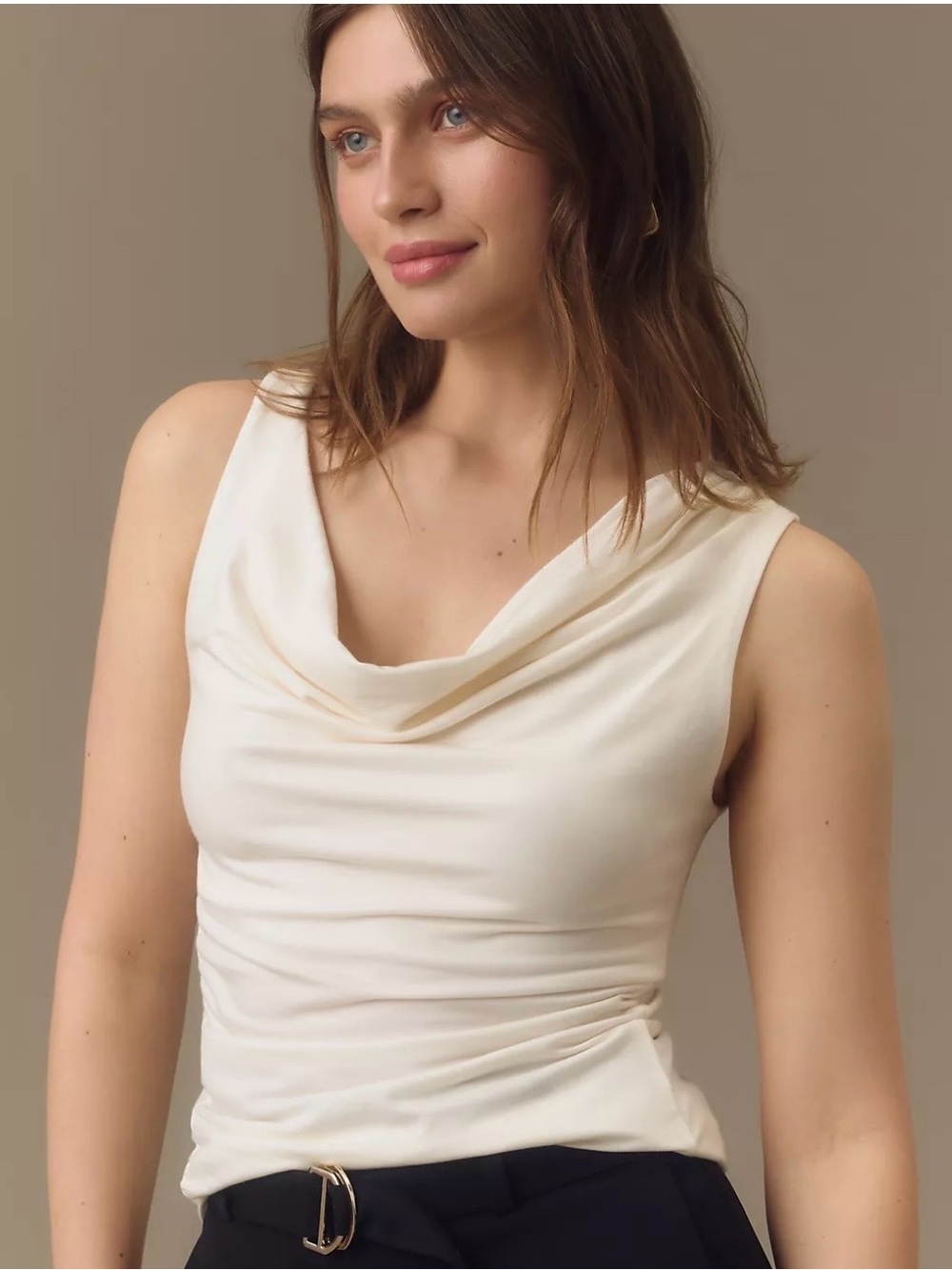 Reformation Darla Knit Top In Cream Size Medium